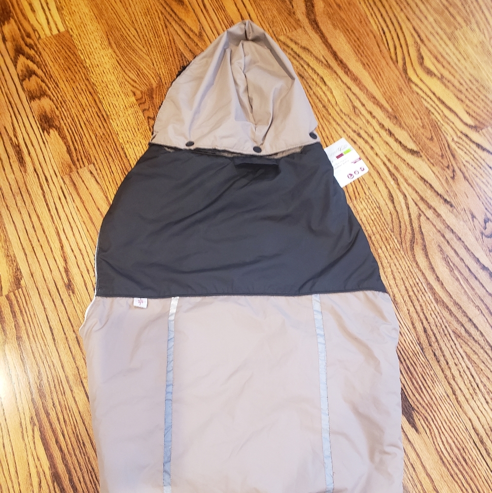 NWT XXL/XXXL dog jacket/parka fleece lined w/ detachable hood